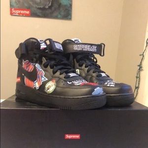 Supreme Air Force 1 mid nba black